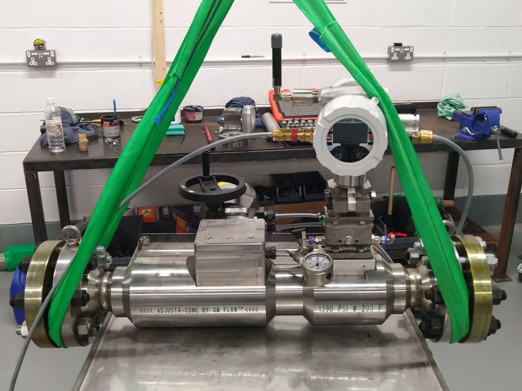 Adjusta-Cone, patented adjustable natural gas flow meter